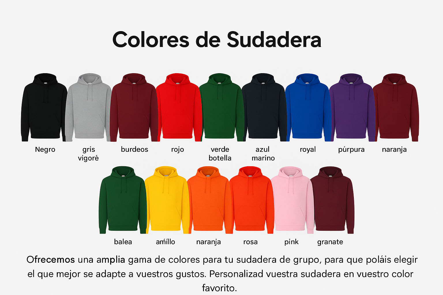 como son las sudaderas antes de kronix y como quedan despúes de Kronix 